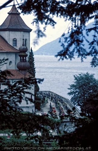 Blick zur Traunkirche