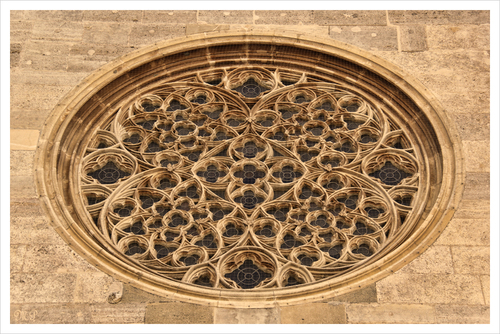 Wiener Stephansdom rundes Fenster