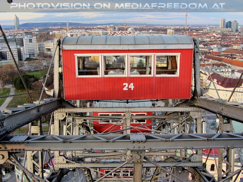 Ganz oben im Wiener Riesenrad