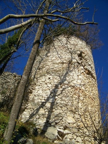 Der sogenannte Hungerturm oberhalb der Burg Altpernstein