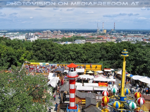 Blick auf Tivoli vom Riesenrad