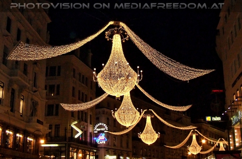 Beleuchtete Rotenturmstrasse