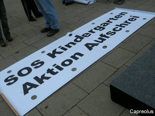 SOS Kindergarten, Aktion Aufschrei