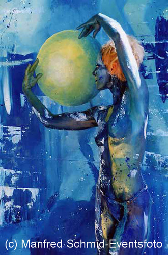 Bodypainting: Model und Painter