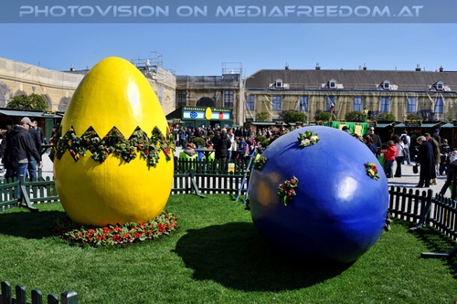 Ostereier am Ausgang