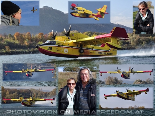 Canadair L�scheinsatz: Canadair CL-415, Natalia K., Charly Swoboda, Gabriele P.