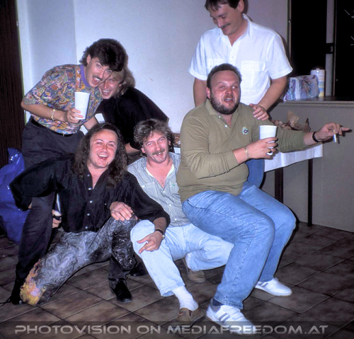 A runda 21: Martin Brandtner,Charly F. Lovehurts (Charly Swoboda),Walter Gartner,Roland M.,Heinz Angel