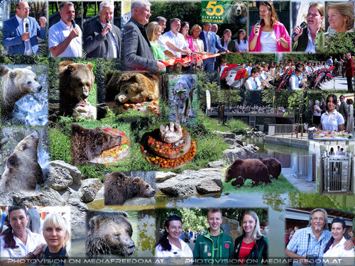 Er�ffnung der neuen B�ren-Wolf-Anlage: Elke Wasinger, Charly Swoboda, Gabriele P.