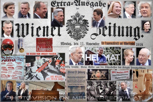 100 Jahre Republik �sterreich: Alexander Van der Bellen, Sebastian Kurz, Werner Faymann, Heide Schmidt, Charly Swoboda