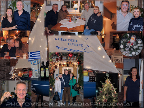 Griechischer Advent: Brigitte Egretzberger, Gerhard E., Gabriele P., Charly Swoboda