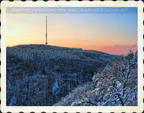 Winterlicher Blick auf den Kahlenberg