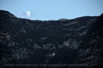 Dachstein Bergstation mit Mond