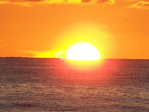 Sonnenuntergan in D�nemark: Sonne und Meer