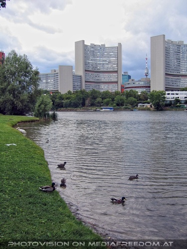 Uno City an der alten Donau