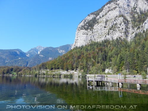 Traunsee mit Anlegesteg