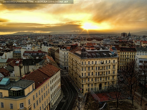 Sonnenuntergang �ber Wien