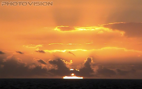 The sun goes down....