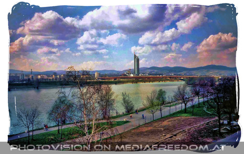 Blick von der neuen Donaucity