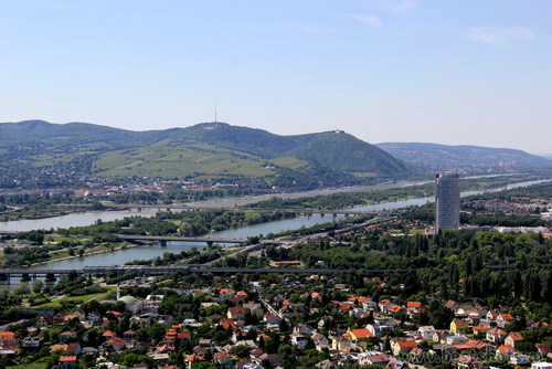 Blick Richtung Leopoldsberg, Kahlenberg