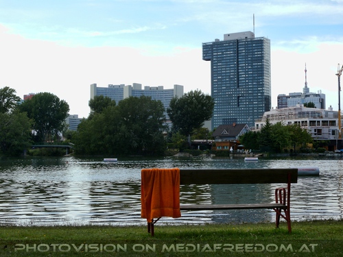 Strandbank vor Donaucity