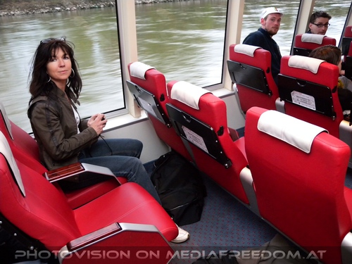 Im Twin City Liner nach Wien