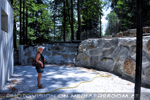 Bau des L�wengeheges 2