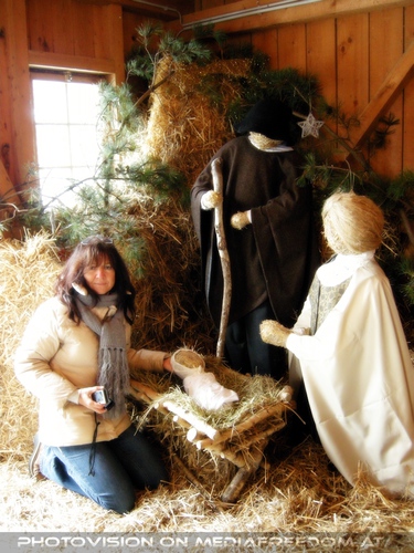 In der Weihnachtskrippe