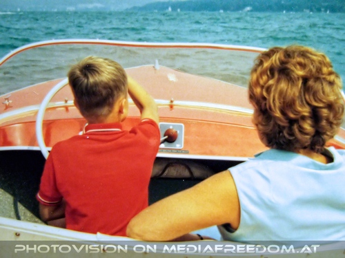 Elektroboot Taxi: Charly Swoboda, Gertrude Swoboda