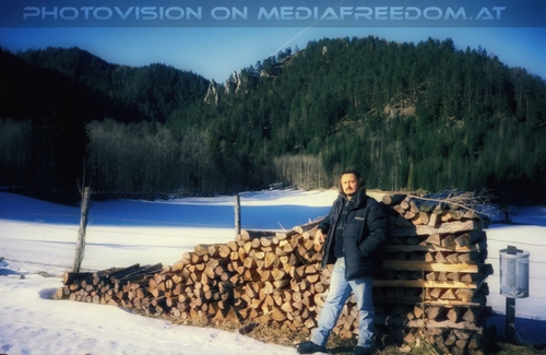 Holz hinter der alten H�tte