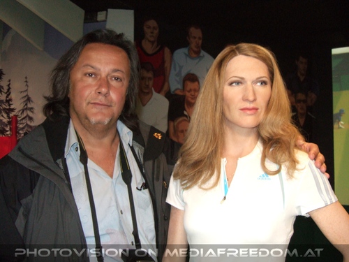 Mit Steffi Graf