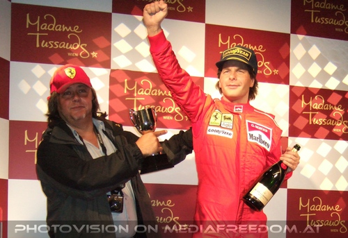 Mit Gerhard Berger: Charly Swoboda