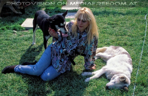 Mit den Huskys: Gabriele P.