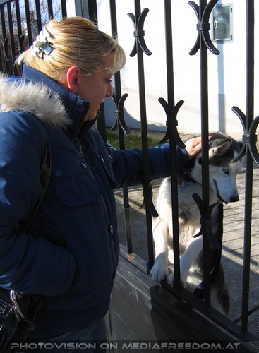 Mit Husky M�del Anuk