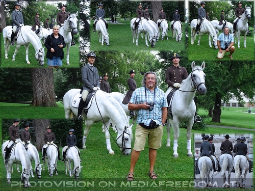 Lipizzaner Spaziergang: Gabriele P., Charly Swoboda