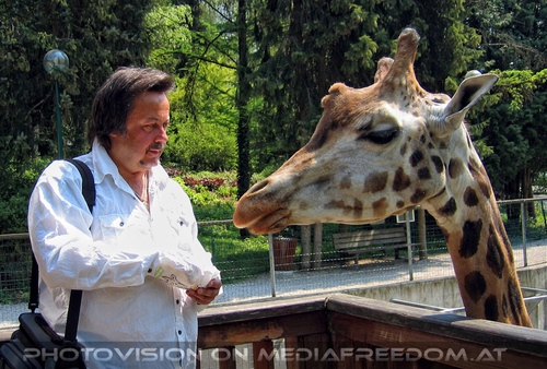 Ich und die kleine Giraffe