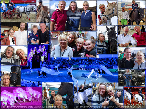 Messe, Show und Turniere: Barbara Fiona Simon mit Moments in Black, Karin Oberbichler, Cornelia Karner, Toni Belkovic