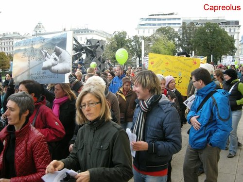 Wir fordern...: Demonstranten