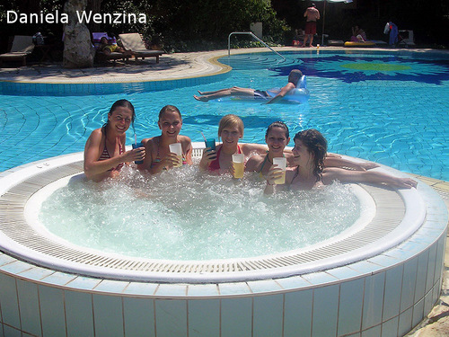 Erfrischung im Whirl Pool