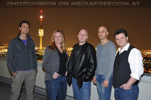 Vienna International Centre Roof Pix 09: J�rgen Jester,Doris  ,Mike H,Jochen,Bernd Bimashofer