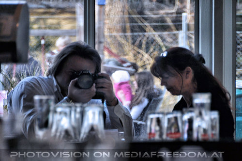 Im Cafe: Charly Swoboda,Eva D.