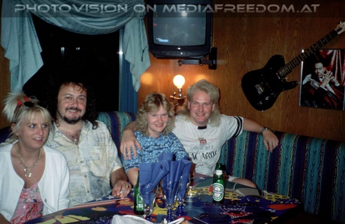 Rock Legenden auf dem Schiff: Gabriele P.,Charly Swoboda,Tamara M.,Dietmar Messner