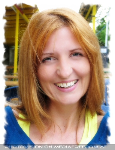 Manuela in red - funny mood