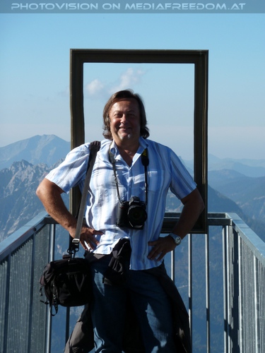 Am Skywalk im Bilde: Charly Swoboda