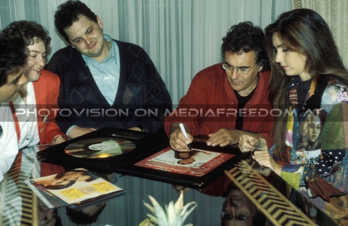 Notte e giorno Tour - After Show Pix 06: Tyrone Power jun.,Robert M.,Al Bano,Romina Power