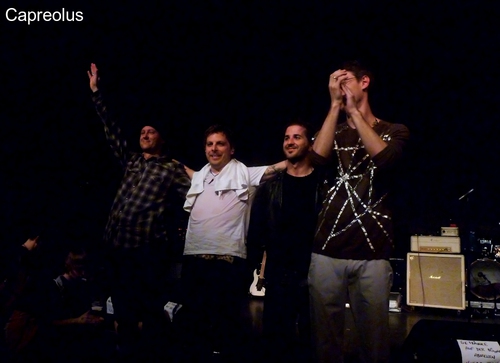 All together: Ernie Echo, Reinhard Schwarzinger, Michael Kellner, Florian Schmid