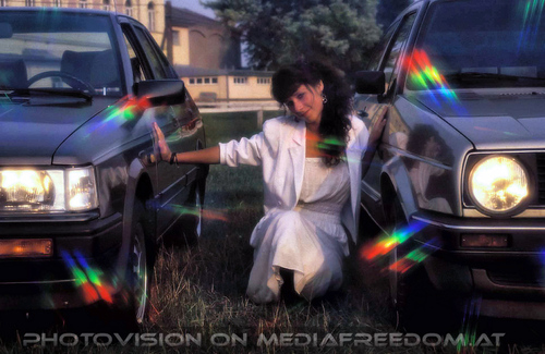 In love with her car 20