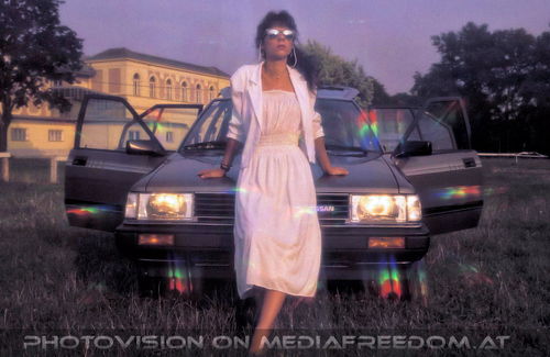 In love with her car 11