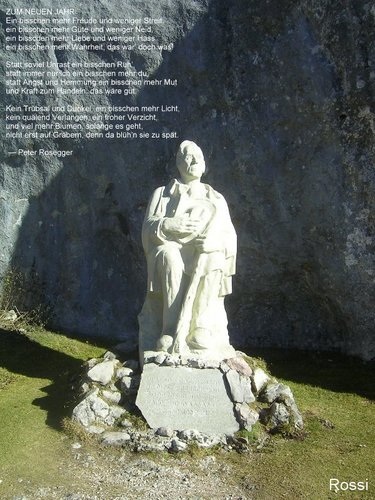 Ein sch�ner Spruch zu dieser Zeit..: Peter Rosegger Denkmal