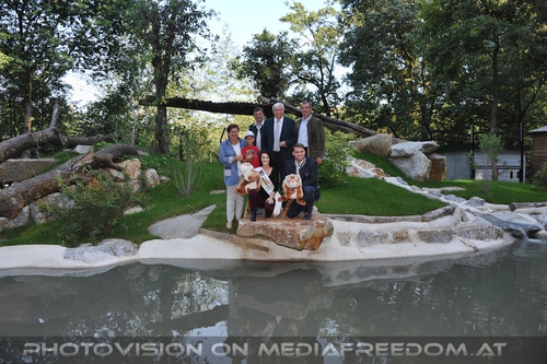 Tigeranlage Er�ffnung 12: Lukas Michlmayr,Selma Buljobasic,Hans Kogler,Karl Auinger