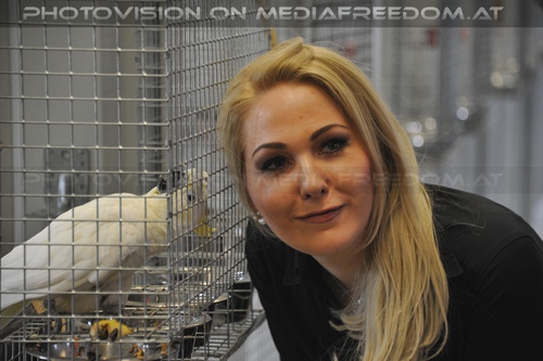 Er�ffnung des Papageienhauses 008: Kathrin Glock